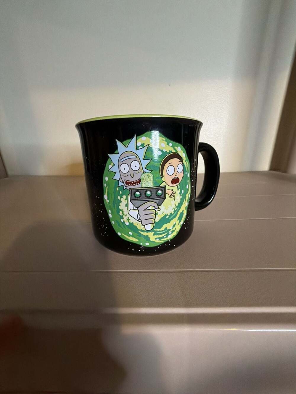 Silver Buffalo Rick and Morty Portal Ceramic Camper Mug, 20 oz